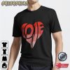 Red Love Lettering Heart T-Shirt