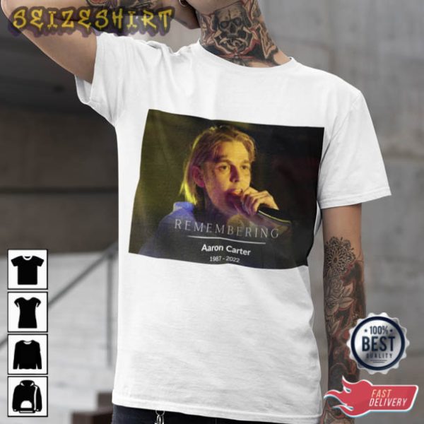 Remembering Aaron Carter 1987-2022 T-Shirt