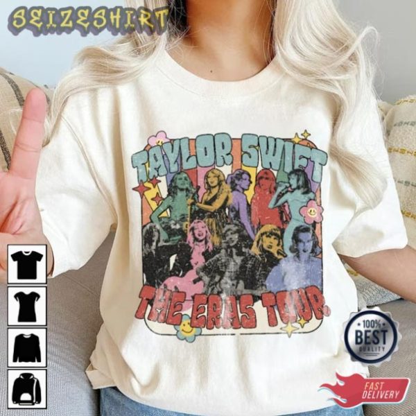 Retro Taylor The Eras Tour Shirt TS The Eras Tour 2023 Sweatshirt