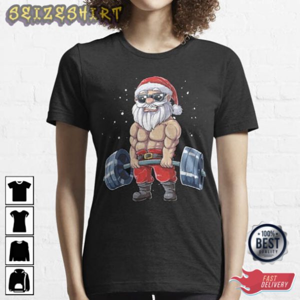 Santa Claus Gym Christmas Sweatshirt