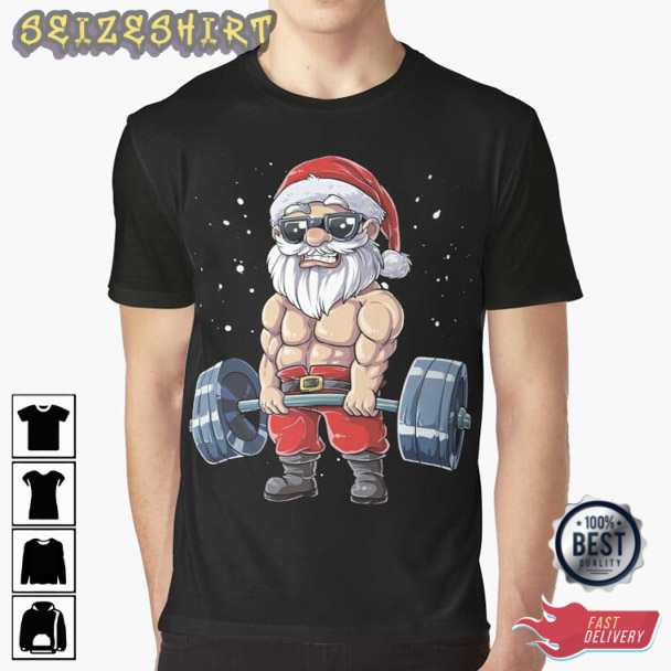 Santa Claus Gym Christmas Sweatshirt