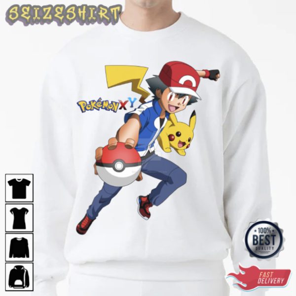 Satoshi And Pikachu Ash Ketchum T-Shirt