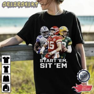 Start 'Em & Sit 'Em Football Sport T-Shirt