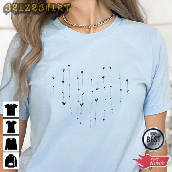 String of Little Hearts Valentine Day T-Shirt