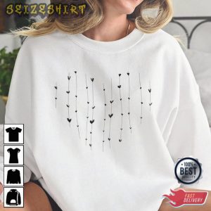 String of Little Hearts Valentine Day T-Shirt