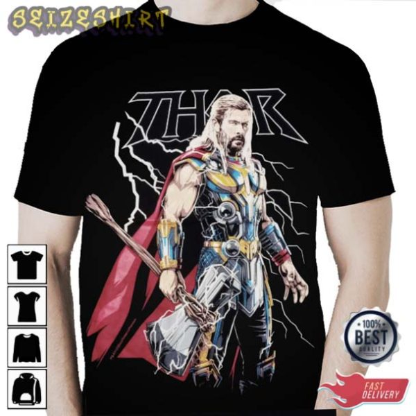 The Avengers Star Chris Hemsworth Thor T-Shirt