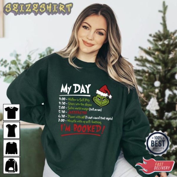 The Grinch Christmas Schedule Funny T-Shirt