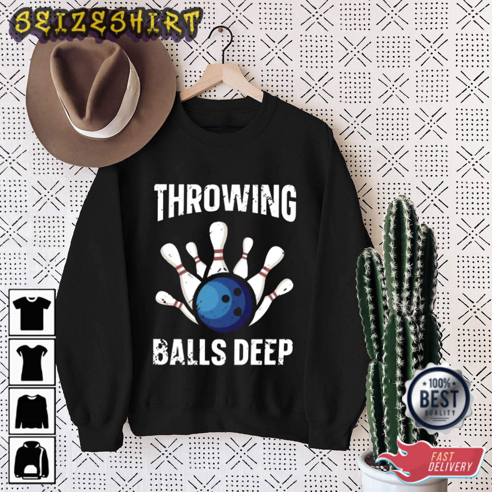 Throwing Balls Deep Bowling T-Shirt