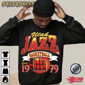 Utah Jazz Basketball Trendy T-Shirt