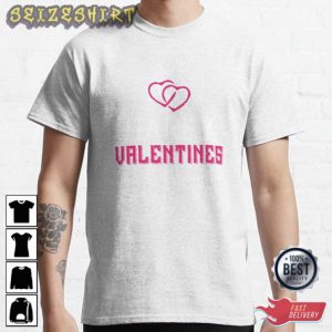 Valentine Day Double Hearts T-Shirt