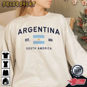 Vintage Argentina 2022 EST Argentina Logo 1816s South America T-Shirt