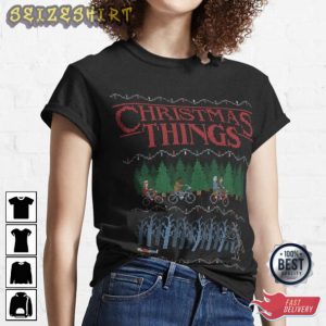 Vintage Game Christmas Things Stranger Things T-Shirt