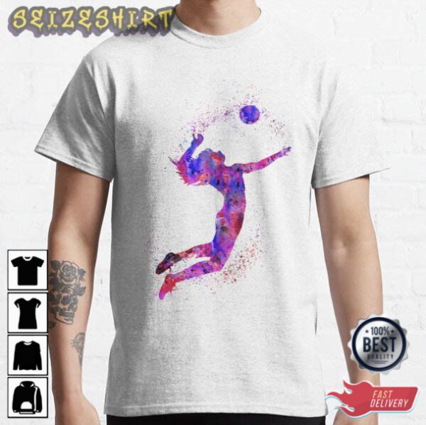Volleyball Player Graphic Tee