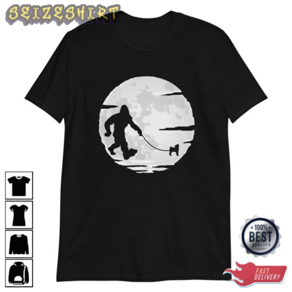 Walking With Pets Pictures In The Moon Shirt