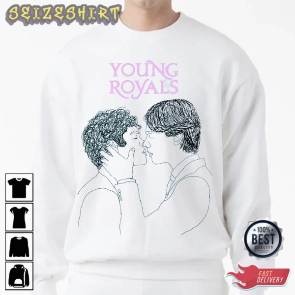 Young Royals Kiss Movie T-Shirt