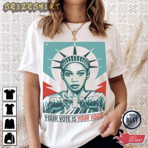 Your Vote Is Your Voice Quote T-Shirt