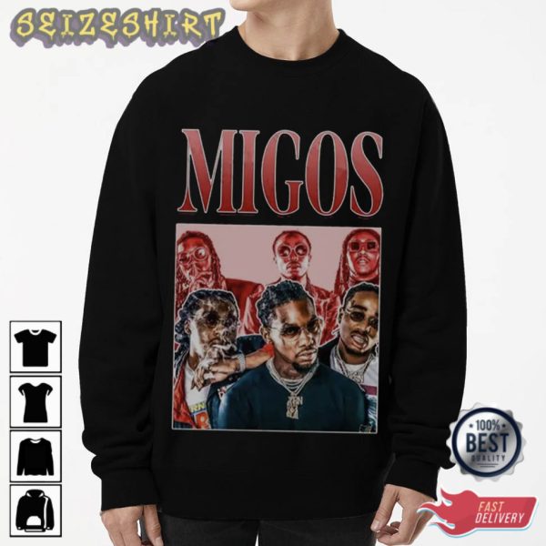 The Platinum-selling Rap Group Migos RIP Takeoff Quavo Offset T-shirt