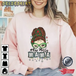 One Merry Mama Gift for Mama Christmas Shirt