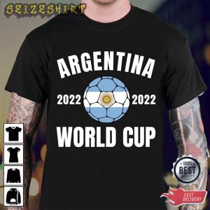 Argentina Team Flag World Cup Champion Shirt