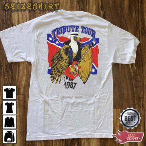 1987 Lynyrd Skynyrd Tribute Tour Concert Unisex T-shirt (1)