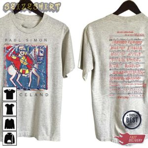 1987 Paul Simon Graceland Summer Tour You Can Call Me Al T-Shirt (2)