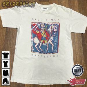 1987 Paul Simon Graceland Summer Tour You Can Call Me Al T-Shirt