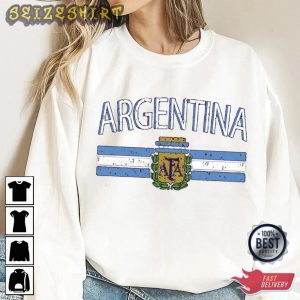 Argentina National Soccer Team World Cup 2022 Retro Shirt