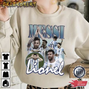 Lionel Messi Soccer Player Vintage Bootleg Shirt