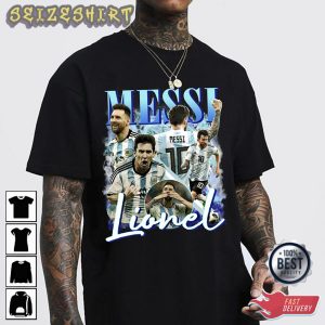 Messi Vintage Bootleg 90s T-shirt Gift For Leonel Messi Fan