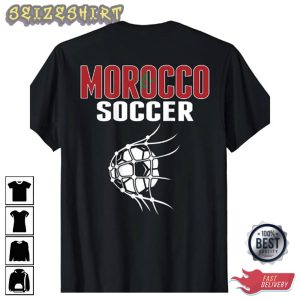 Morocco Football Team Soccer Fans Graphic Tee