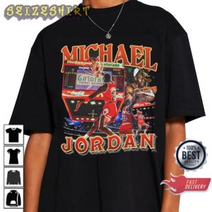 Peat Michael Jordan Chicago Basketball Championship Graphic T-Shirt