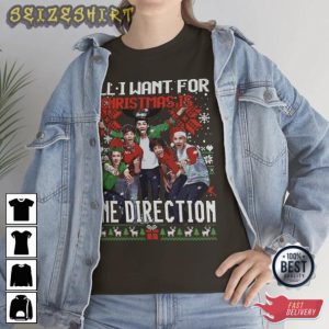 Harry Styles Concert Tour One Direction Christmas Graphic Tee