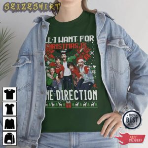 Harry Styles Concert Tour One Direction Christmas Graphic Tee