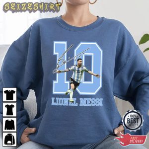 Argentina Soccer 2022 Messi 10 Tee