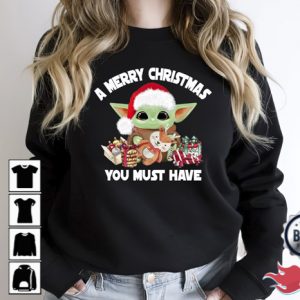 Santa Baby Yoda Christmas Shirt Sweatshirt Hoodie