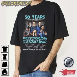 50 Years 1972 – 2022 Bruce Springsteen And The E Street Band Thank You For The Memories Shirt