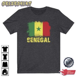 Senegal Roots WC Qatar 2022 Senegal Flag Shirt
