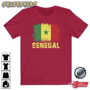 Senegal Roots WC Qatar 2022 Senegal Flag Shirt