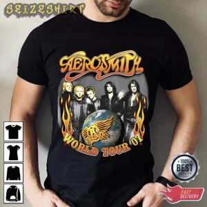 Aerosmith Shirt Deuces Are Wild Tour Tee Shirt