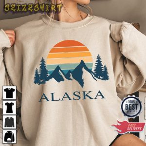 Alaska Mountain Alaska Cruise Travel Camping Sweatshirt