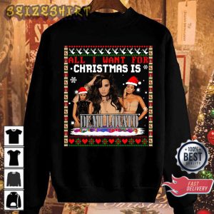 All I Want For Christmas Is Demi Lovato Merry Xmas T-Shirt