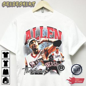 Allen Iverson T-shirt Vintage Rap Tee Travis Scott Astroworld Vlone Tour T-Shirt
