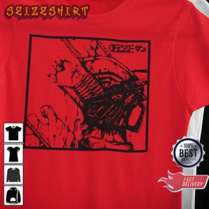 Anime Chainsaw Man Anime Printed T-Shirt Streetwear (3)
