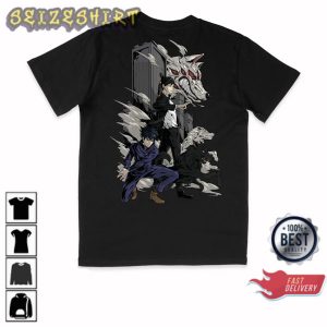 Anime Chainsaw Man Demon Fox Gift Aki Megumi T-Shirt