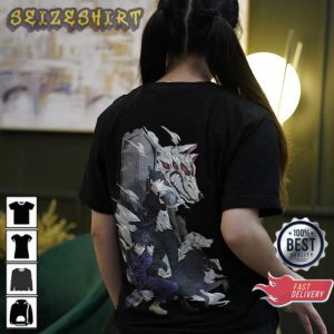 Anime Chainsaw Man Demon Fox Gift Aki Megumi T-Shirt