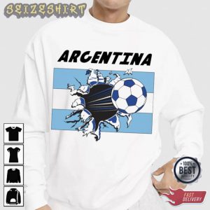 Argentina National Team Flag World Cup 2022 T-Shirt (1)