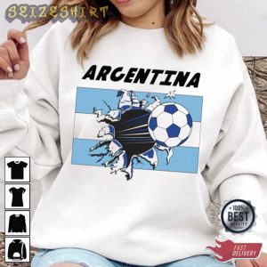 Argentina National Team Flag World Cup 2022 T-Shirt (2)