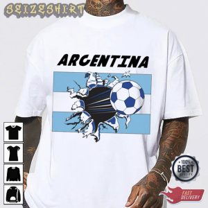 Argentina National Team Flag World Cup 2022 T-Shirt
