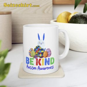 Autism Awareness Easter Bunny Eggs Funny Mug