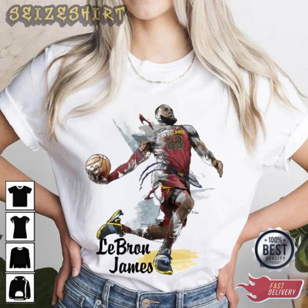 Basketball LeBron James Art Gift for fans T-Shirt